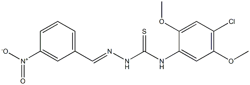 N1-(4-chloro-2,5-dimethoxyphenyl)-2-(3-nitrobenzylidene)hydrazine-1-carboth ioamide