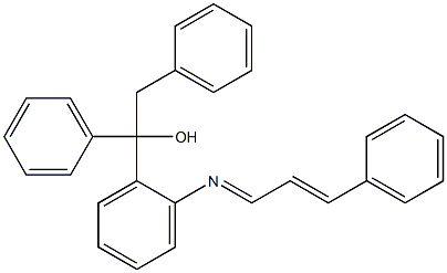  1,2-diphenyl-1-{2-[(3-phenylprop-2-enylidene)amino]phenyl}ethan-1-ol