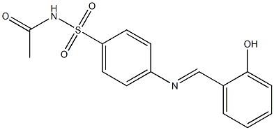 N1-acetyl-4-[(2-hydroxybenzylidene)amino]benzene-1-sulfonamide