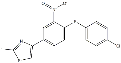 4-{4-[(4-chlorophenyl)thio]-3-nitrophenyl}-2-methyl-1,3-thiazole