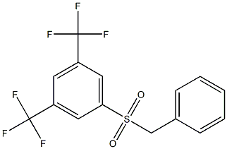 1-(benzylsulfonyl)-3,5-di(trifluoromethyl)benzene Structure