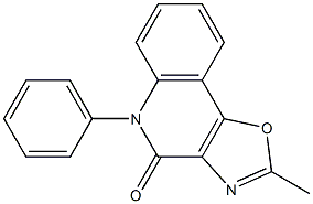 2-methyl-5-phenyl-4,5-dihydro[1,3]oxazolo[4,5-c]quinolin-4-one Structure