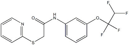 N1-[3-(1,1,2,2-tetrafluoroethoxy)phenyl]-2-(2-pyridylthio)acetamide|