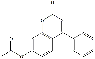 2-oxo-4-phenyl-2H-chromen-7-yl acetate Structure