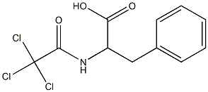 3-phenyl-2-[(2,2,2-trichloroacetyl)amino]propanoic acid Struktur