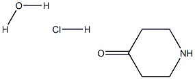 4-Piperidone HCl hydrate,,结构式