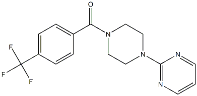 [4-(2-pyrimidinyl)piperazino][4-(trifluoromethyl)phenyl]methanone Structure