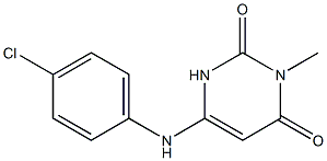  6-(4-chloroanilino)-3-methyl-2,4(1H,3H)-pyrimidinedione