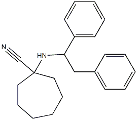 1-[(1,2-diphenylethyl)amino]cycloheptane-1-carbonitrile