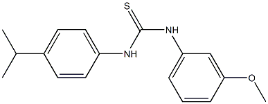 N-(4-isopropylphenyl)-N'-(3-methoxyphenyl)thiourea Structure