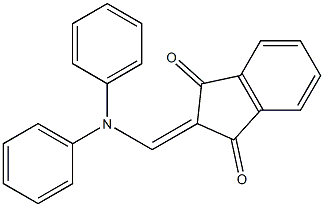 2-[(diphenylamino)methylene]-1H-indene-1,3(2H)-dione 化学構造式