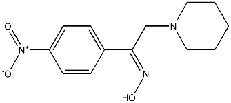 1-(4-nitrophenyl)-2-piperidinoethan-1-one oxime,,结构式