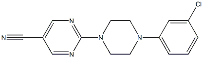 2-[4-(3-chlorophenyl)piperazino]-5-pyrimidinecarbonitrile