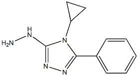 4-cyclopropyl-3-hydrazino-5-phenyl-4H-1,2,4-triazole Structure