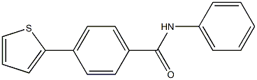 N-phenyl-4-(2-thienyl)benzenecarboxamide Structure