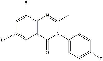 6,8-dibromo-3-(4-fluorophenyl)-2-methyl-3,4-dihydroquinazolin-4-one
