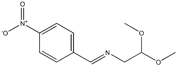 N1-(4-nitrobenzylidene)-2,2-dimethoxyethan-1-amine Struktur