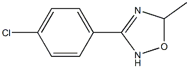3-(4-chlorophenyl)-5-methyl-2,5-dihydro-1,2,4-oxadiazole 结构式