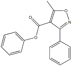 phenyl 5-methyl-3-phenylisoxazole-4-carboxylate Struktur