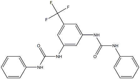 N-[3-[(anilinocarbonyl)amino]-5-(trifluoromethyl)phenyl]-N'-phenylurea 结构式