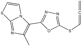 6-methyl-5-[5-(1,2-propadienylsulfanyl)-1,3,4-oxadiazol-2-yl]imidazo[2,1-b][1,3]thiazole