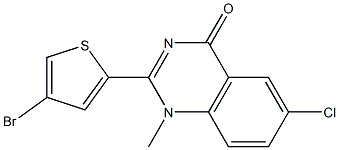 2-(4-bromo-2-thienyl)-6-chloro-1-methyl-1,4-dihydroquinazolin-4-one|