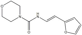 N-[2-(2-furyl)vinyl]-4-morpholinecarboxamide Struktur