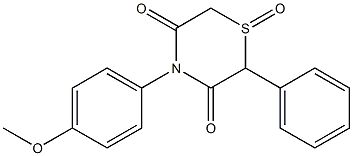 4-(4-methoxyphenyl)-2-phenyl-1lambda~4~,4-thiazinane-1,3,5-trione Struktur