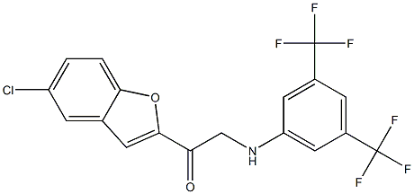 1-(5-chlorobenzo[b]furan-2-yl)-2-[3,5-di(trifluoromethyl)anilino]ethan-1-one