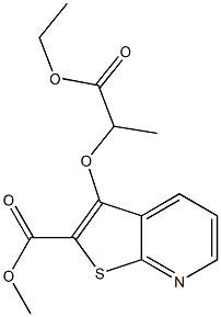 methyl 3-(2-ethoxy-1-methyl-2-oxoethoxy)thieno[2,3-b]pyridine-2-carboxylate