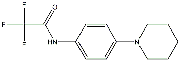 2,2,2-trifluoro-N-(4-piperidinophenyl)acetamide,,结构式