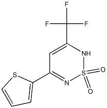 3-(2-thienyl)-5-(trifluoromethyl)-1lambda~6~,2,6-thiadiazine-1,1(6H)-dione Structure