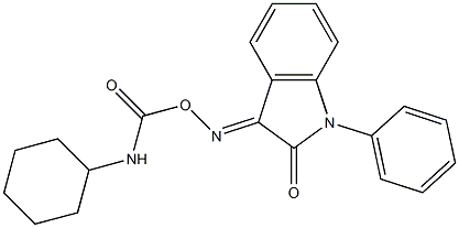 3-({[(cyclohexylamino)carbonyl]oxy}imino)-1-phenyl-1H-indol-2-one Structure