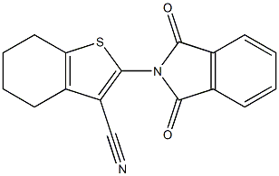 2-(1,3-dioxo-2,3-dihydro-1H-isoindol-2-yl)-4,5,6,7-tetrahydrobenzo[b]thiophene-3-carbonitrile Structure