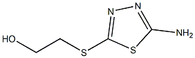 2-[(5-amino-1,3,4-thiadiazol-2-yl)thio]ethan-1-ol 结构式