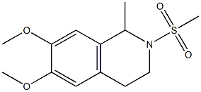 6,7-dimethoxy-1-methyl-2-(methylsulfonyl)-1,2,3,4-tetrahydroisoquinoline Structure