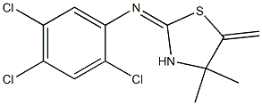 N1-(4,4-dimethyl-5-methylidene-1,3-thiazolan-2-yliden)-2,4,5-trichloroaniline Structure