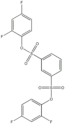 di(2,4-difluorophenyl) benzene-1,3-disulfonate 结构式