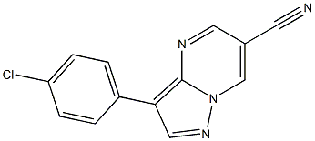 3-(4-chlorophenyl)pyrazolo[1,5-a]pyrimidine-6-carbonitrile