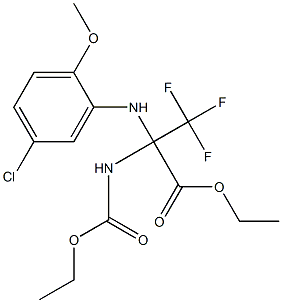 ethyl 2-(5-chloro-2-methoxyanilino)-2-[(ethoxycarbonyl)amino]-3,3,3-trifluoropropanoate