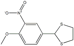 4-(1,3-dithiolan-2-yl)-2-nitrophenyl methyl ether Struktur