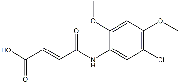 4-(5-chloro-2,4-dimethoxyanilino)-4-oxobut-2-enoic acid,,结构式