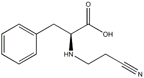 (2S)-2-[(2-cyanoethyl)amino]-3-phenylpropanoic acid 结构式