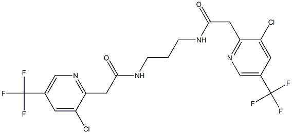 2-[3-chloro-5-(trifluoromethyl)-2-pyridinyl]-N-[3-({2-[3-chloro-5-(trifluoromethyl)-2-pyridinyl]acetyl}amino)propyl]acetamide|
