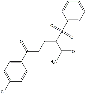  5-(4-chlorophenyl)-5-oxo-2-(phenylsulfonyl)pentanamide