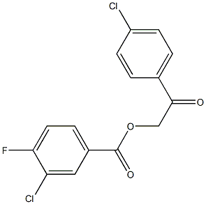  2-(4-chlorophenyl)-2-oxoethyl 3-chloro-4-fluorobenzoate