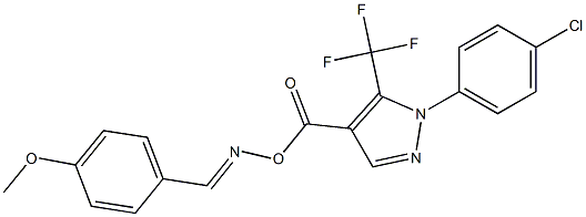 1-(4-chlorophenyl)-4-[({[(4-methoxyphenyl)methylene]amino}oxy)carbonyl]-5-(trifluoromethyl)-1H-pyrazole