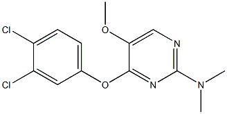 4-(3,4-dichlorophenoxy)-5-methoxy-N,N-dimethyl-2-pyrimidinamine Structure