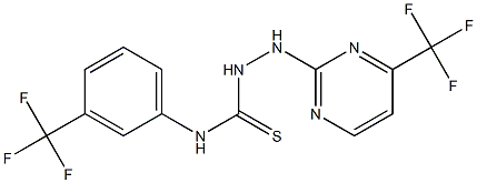 N1-[3-(trifluoromethyl)phenyl]-2-[4-(trifluoromethyl)pyrimidin-2-yl]hydrazine-1-carbothioamide