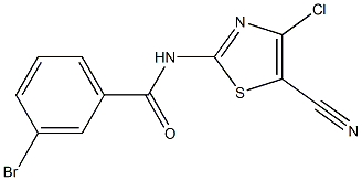 3-bromo-N-(4-chloro-5-cyano-1,3-thiazol-2-yl)benzenecarboxamide